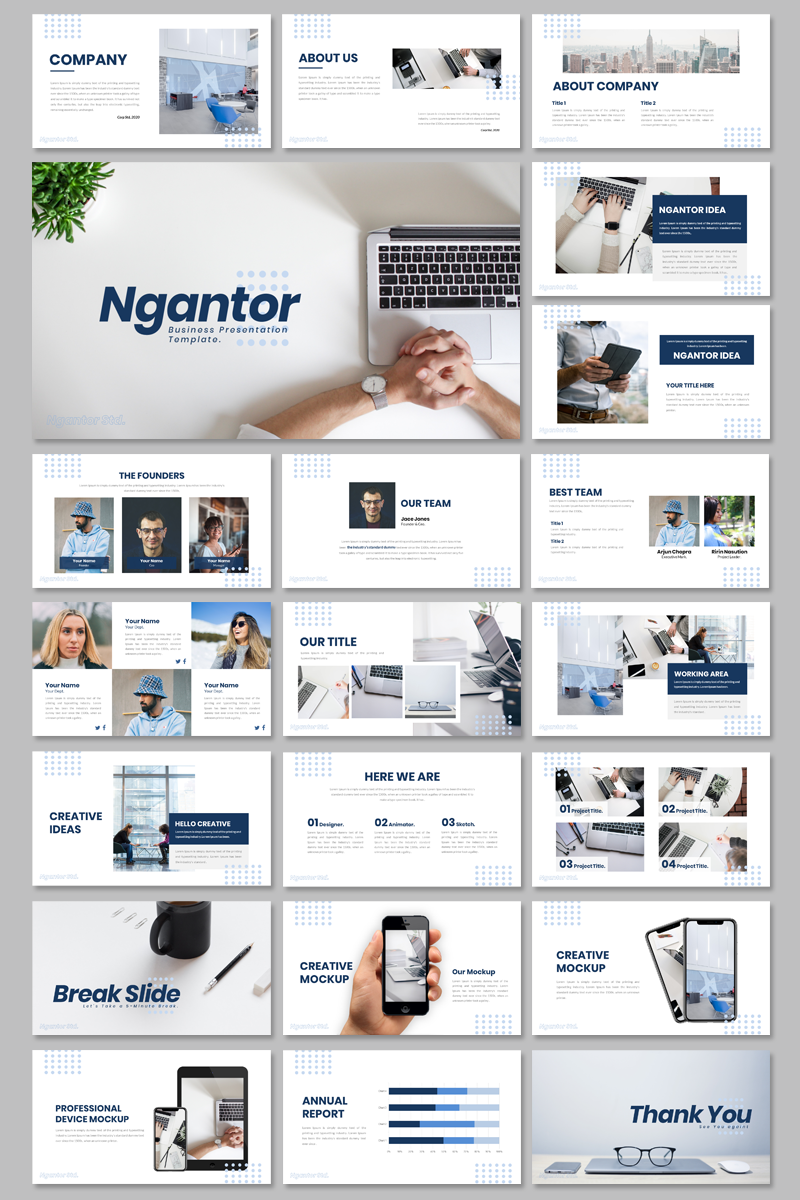 Ngantor - Business PowerPoint template