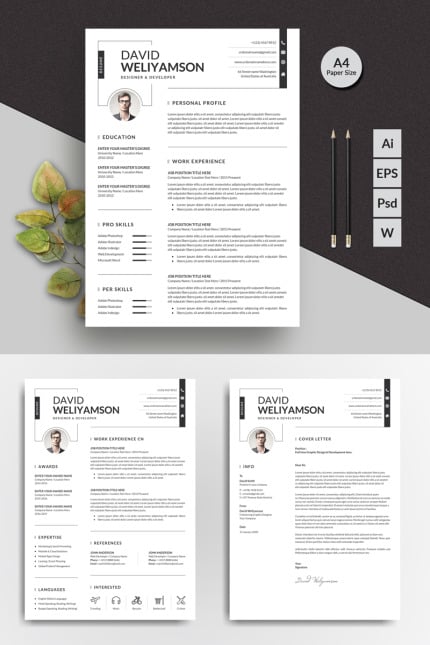 Template #94755 Cv Clean Webdesign Template - Logo template Preview