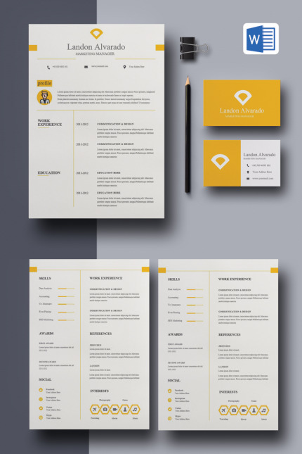 Kit Graphique #94759 Cv Creatif Web Design - Logo template Preview