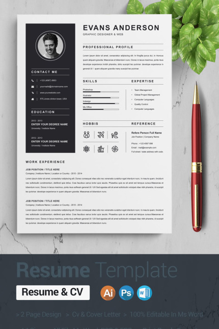 Template #94761 Page A4 Webdesign Template - Logo template Preview