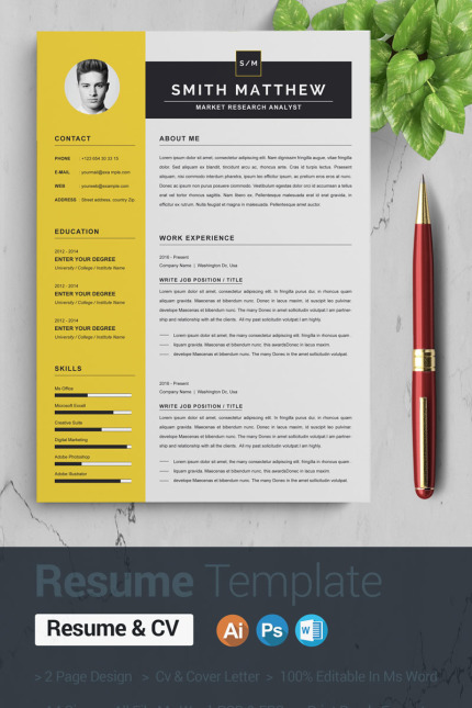 Template #94762 Page A4 Webdesign Template - Logo template Preview