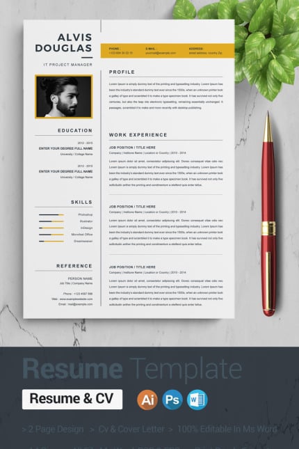 Template #94763 Page A4 Webdesign Template - Logo template Preview