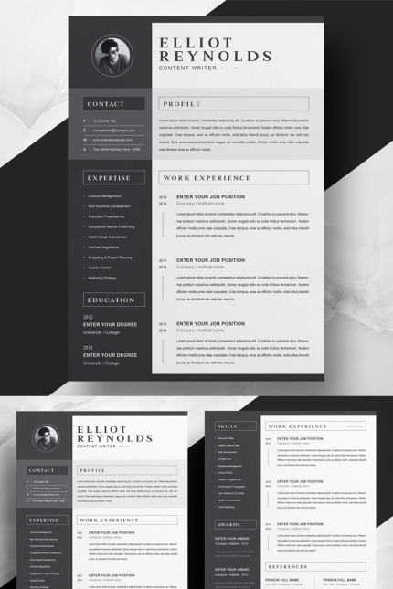 Template #94773 Resume 2 Webdesign Template - Logo template Preview