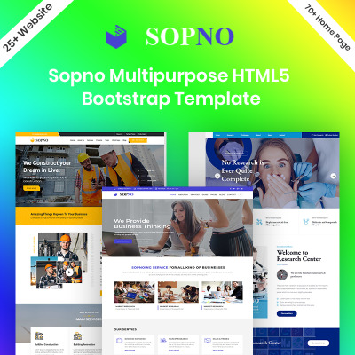 Plantilla Web Sopno Multipurpose HTML5 Bootstrap #94791