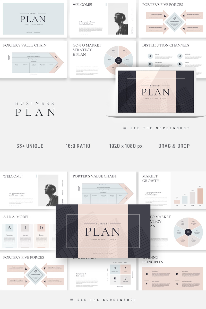 Business Plan Presentation Keynote sablon 94782