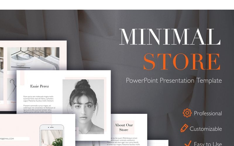 Minimal Store PowerPoint template PowerPoint Template