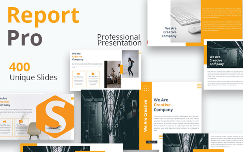 Report Pro PowerPoint template PowerPoint Template
