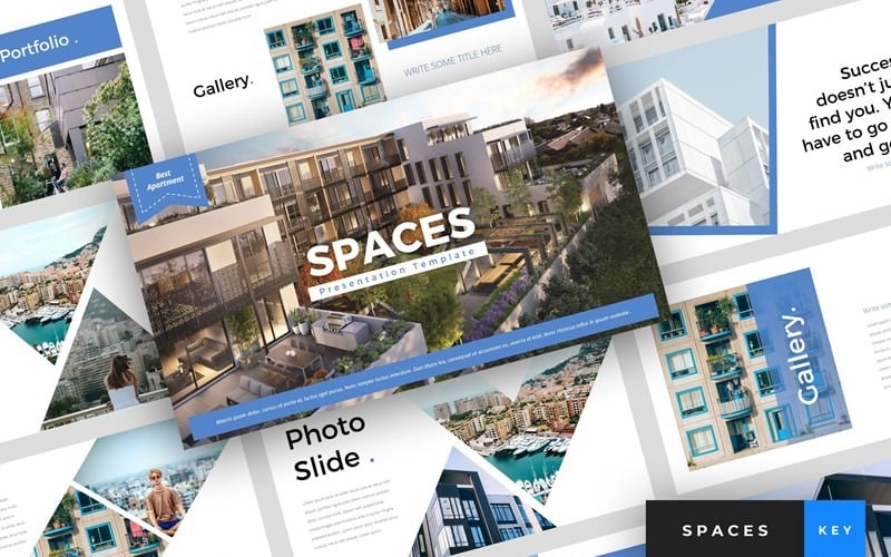 Spaces - Apartment - Keynote template Keynote Template