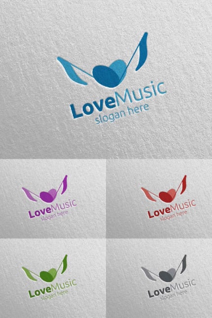 Kit Graphique #94877 Music Logo Divers Modles Web - Logo template Preview