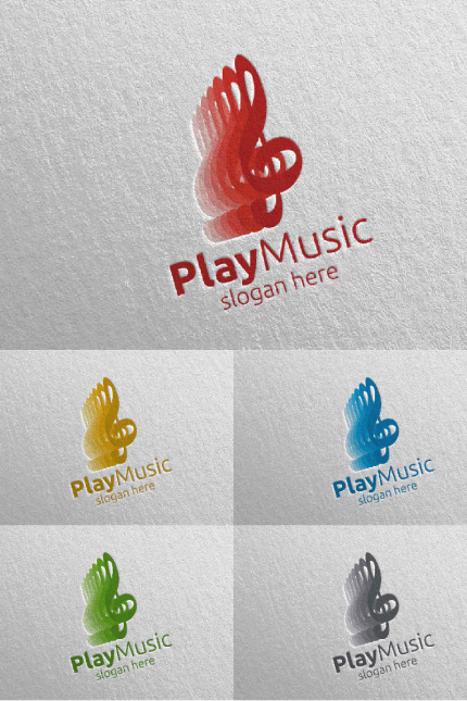Kit Graphique #94879 Music Logo Divers Modles Web - Logo template Preview