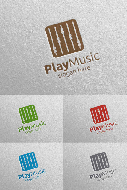 Kit Graphique #94883 Music Logo Divers Modles Web - Logo template Preview