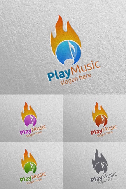Kit Graphique #94892 Music Logo Divers Modles Web - Logo template Preview
