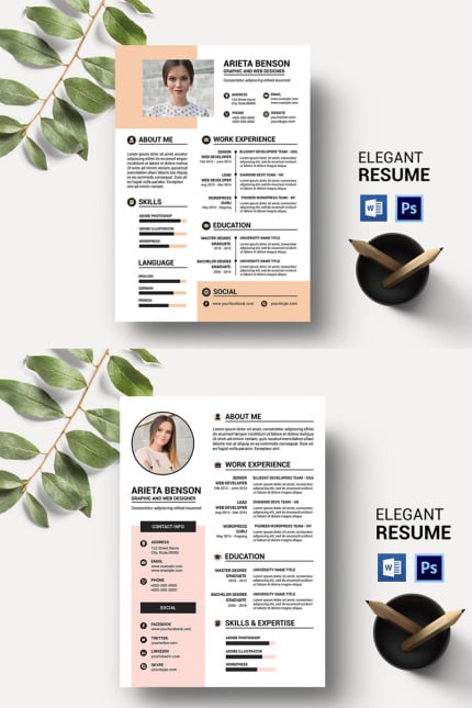 Kit Graphique #94951 Resume Bundle Divers Modles Web - Logo template Preview