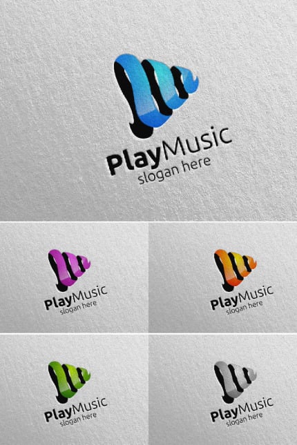 Kit Graphique #94993 Music Logo Divers Modles Web - Logo template Preview