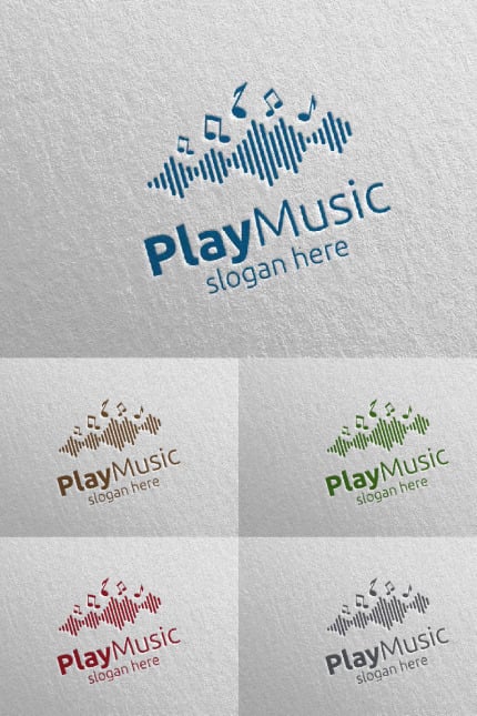 Kit Graphique #94997 Music Logo Divers Modles Web - Logo template Preview