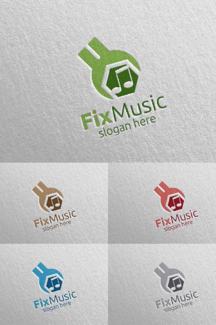 Kit Graphique #94998 Music Logo Divers Modles Web - Logo template Preview