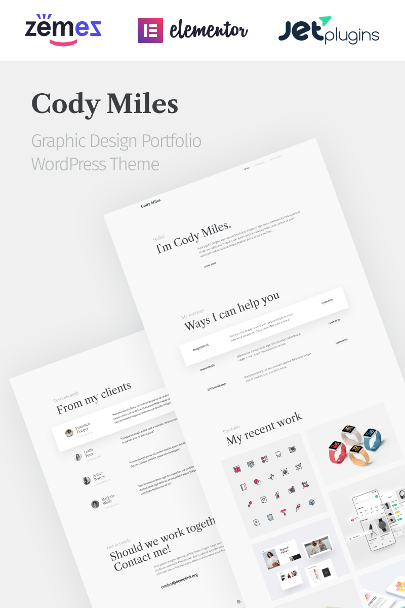 Codi Miles - Graphic Design Portfolio Websites to Grow Your Business №94970 - скриншот