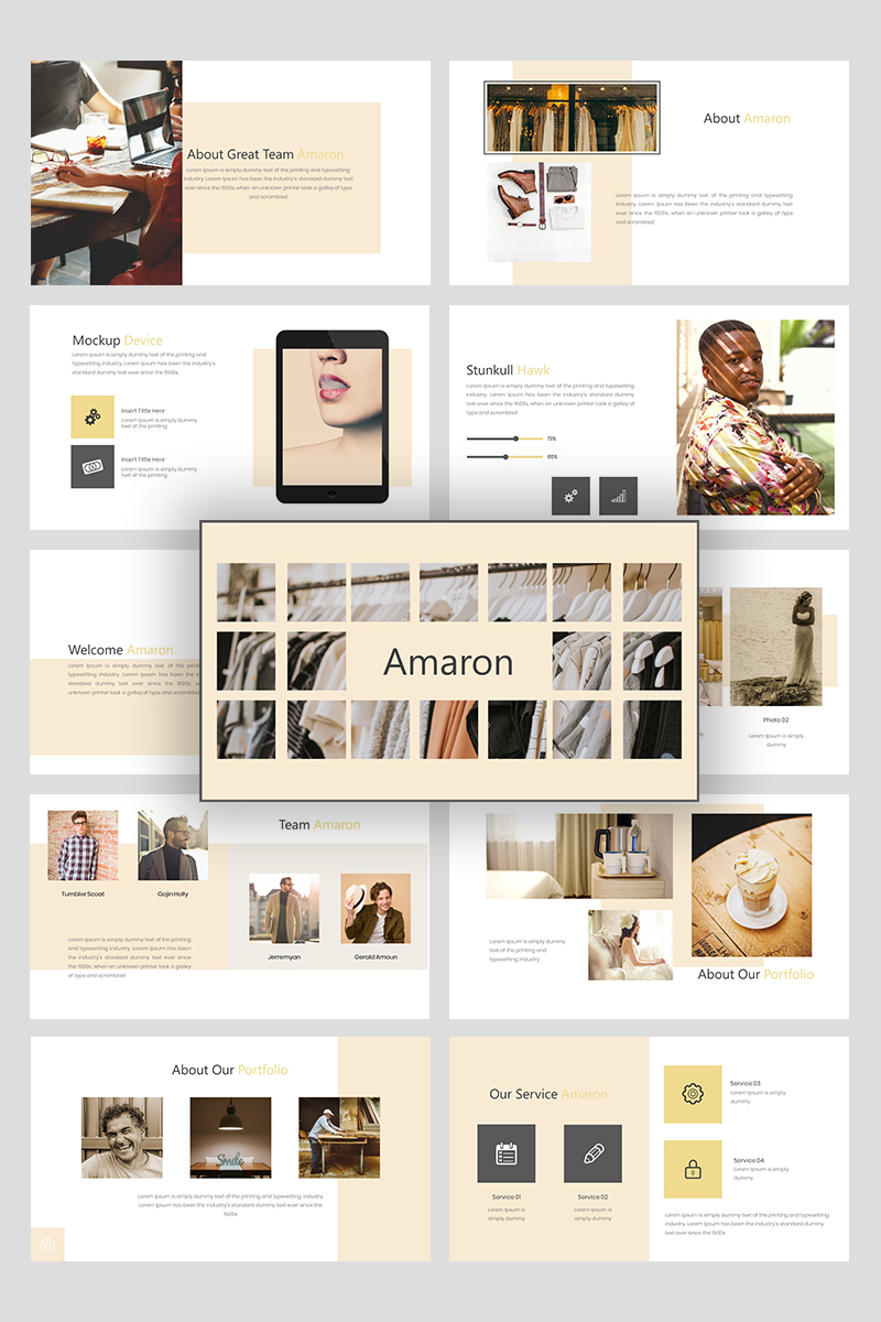 PowerPoint Vorlage namens "Amaron Creative Business" #94928