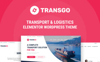 TransGo - Transport & Logistics WordPress Elementor Theme (RTL Supported)