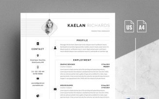 Word & Cover Letter Resume Template