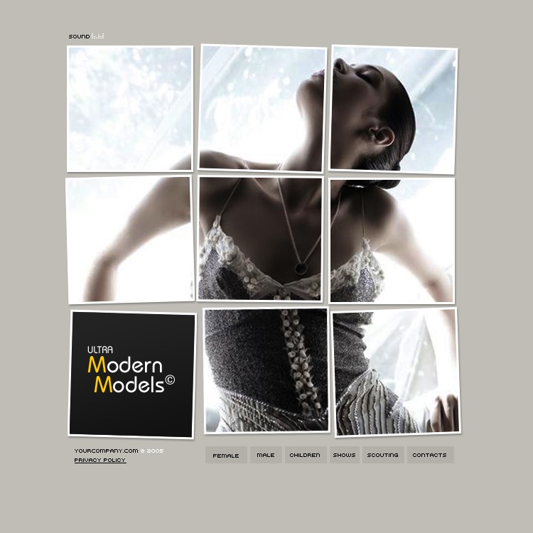 Model Agency Flash Template 9528