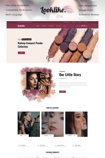 Template #95093 Cosmetic Natural Webdesign Template - Logo template Preview