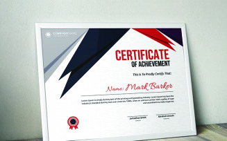 Abstract Triangular Certificate Template