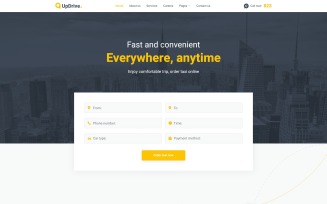 UpDrive - Online Taxi Service Website Template
