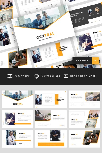 Template #95111 Investor Deck Webdesign Template - Logo template Preview