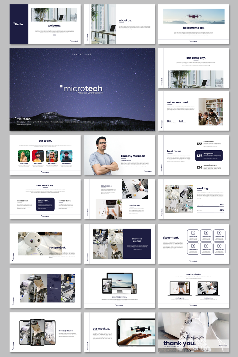 Microtech - Business PowerPoint template