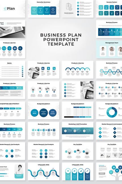 Template #95135 Powerpoint Business Webdesign Template - Logo template Preview