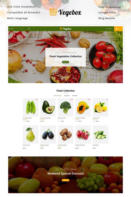 Template #95163 Vegetable Grocery Webdesign Template - Logo template Preview
