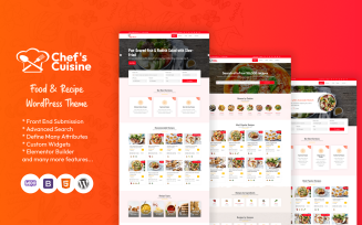 Chef's Cuisine - Responsive Recipe WordPress Theme