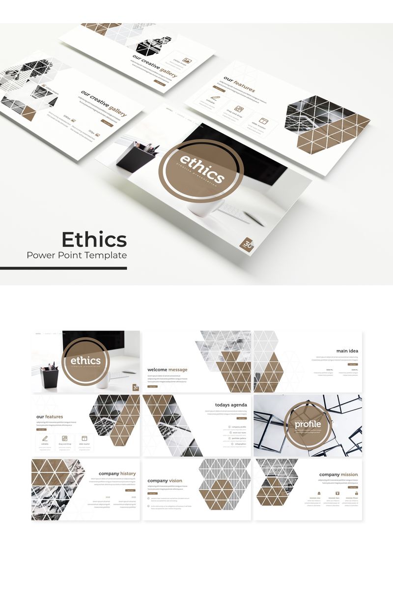 Ethics PowerPoint Template #95126