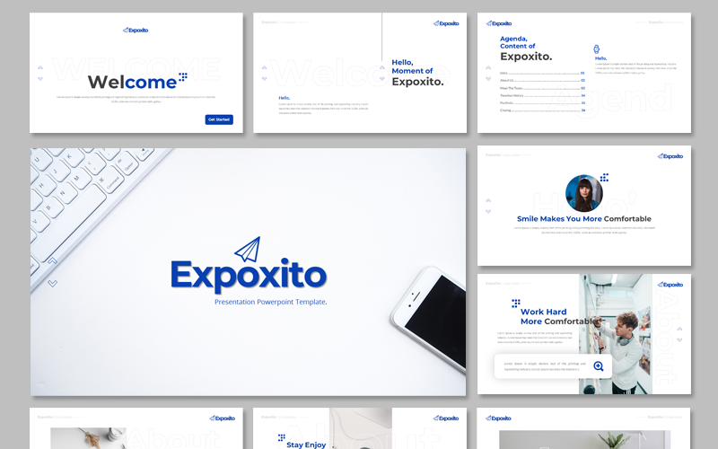 Expoxito - Business PowerPoint template PowerPoint Template