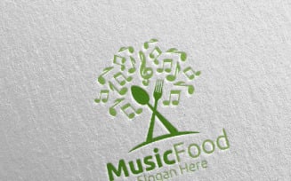 Tree Healthy Food for Restaurant or Cafe 9 Logo Template