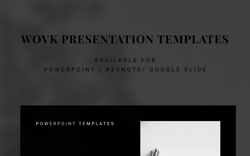 WOVK PowerPoint template PowerPoint Template