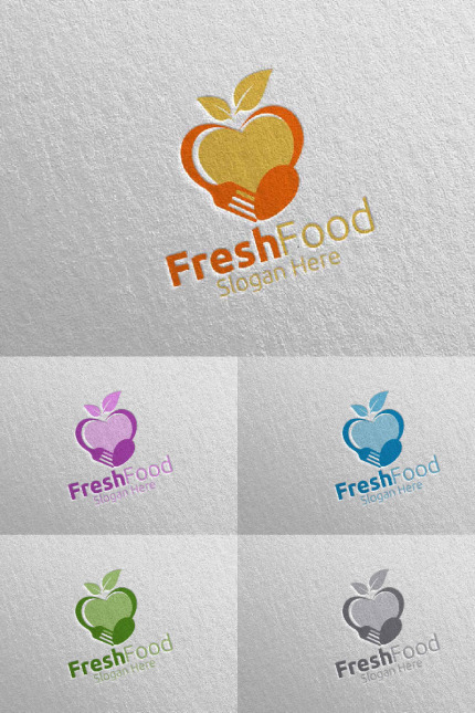 Template #95223 Logo Fork Webdesign Template - Logo template Preview