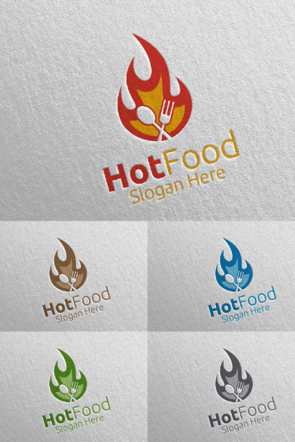 Template #95233 Logo Fork Webdesign Template - Logo template Preview