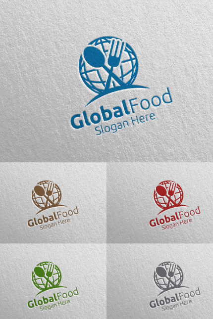 Template #95236 Logo Fork Webdesign Template - Logo template Preview