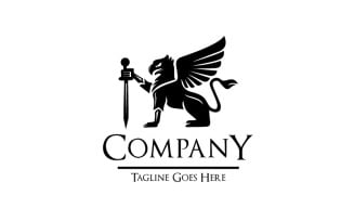 Griffin Badges Heraldic Logo Template