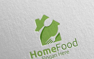 Home Food for Restaurant or Cafe 31 Logo Template