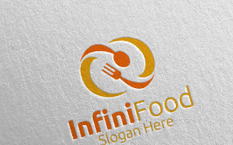 Infinity Food for Restaurant or Cafe 27 Logo Template