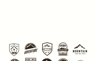 Set Mountain and Adventure Kit Logo Template