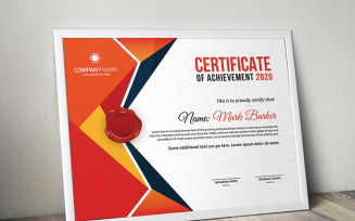 Corporate Geometric Certificate Template