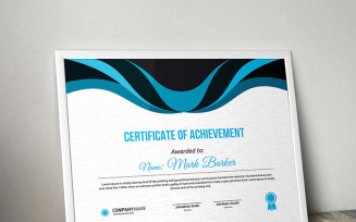 Curvy Corporate Certificate Template
