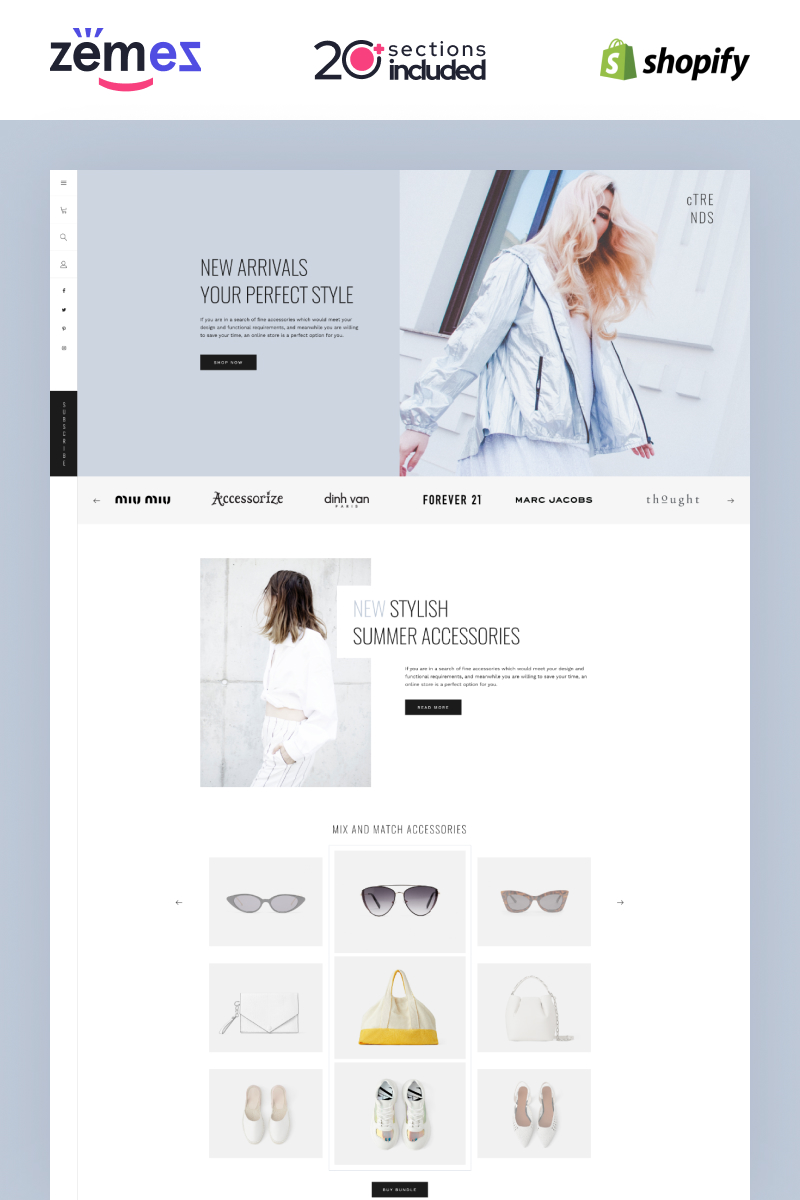 Shopify Lookbook Carousel Template №95367