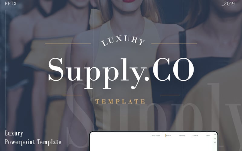 Supply.Co – Luxury Marketplace PowerPoint template PowerPoint Template
