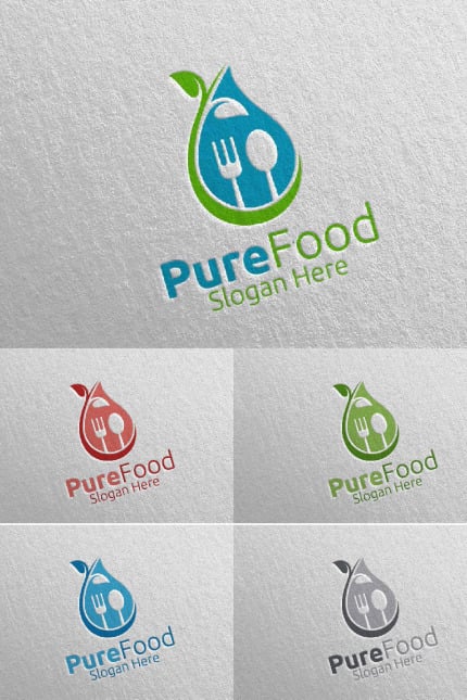 Kit Graphique #95437 Food Logo Divers Modles Web - Logo template Preview