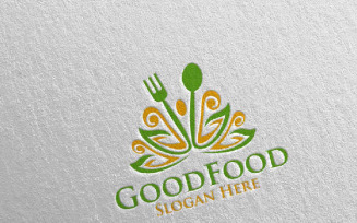 Good Food for Restaurant or Cafe 54 Logo Template